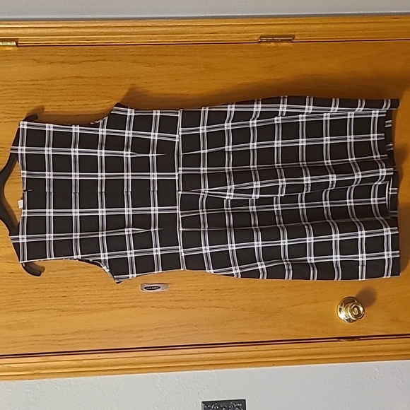 NWT Old Navy Plaid Dress Size XL Navy - Picture 2 of 3